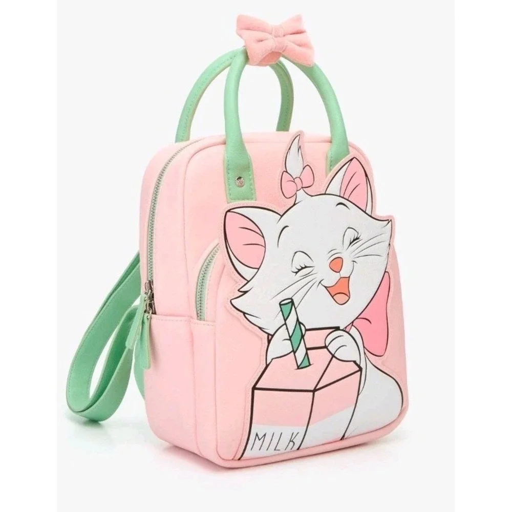Loungefly Disney The Aristocats Marie Milk Carton Backpack & Coin Purse Wristlet